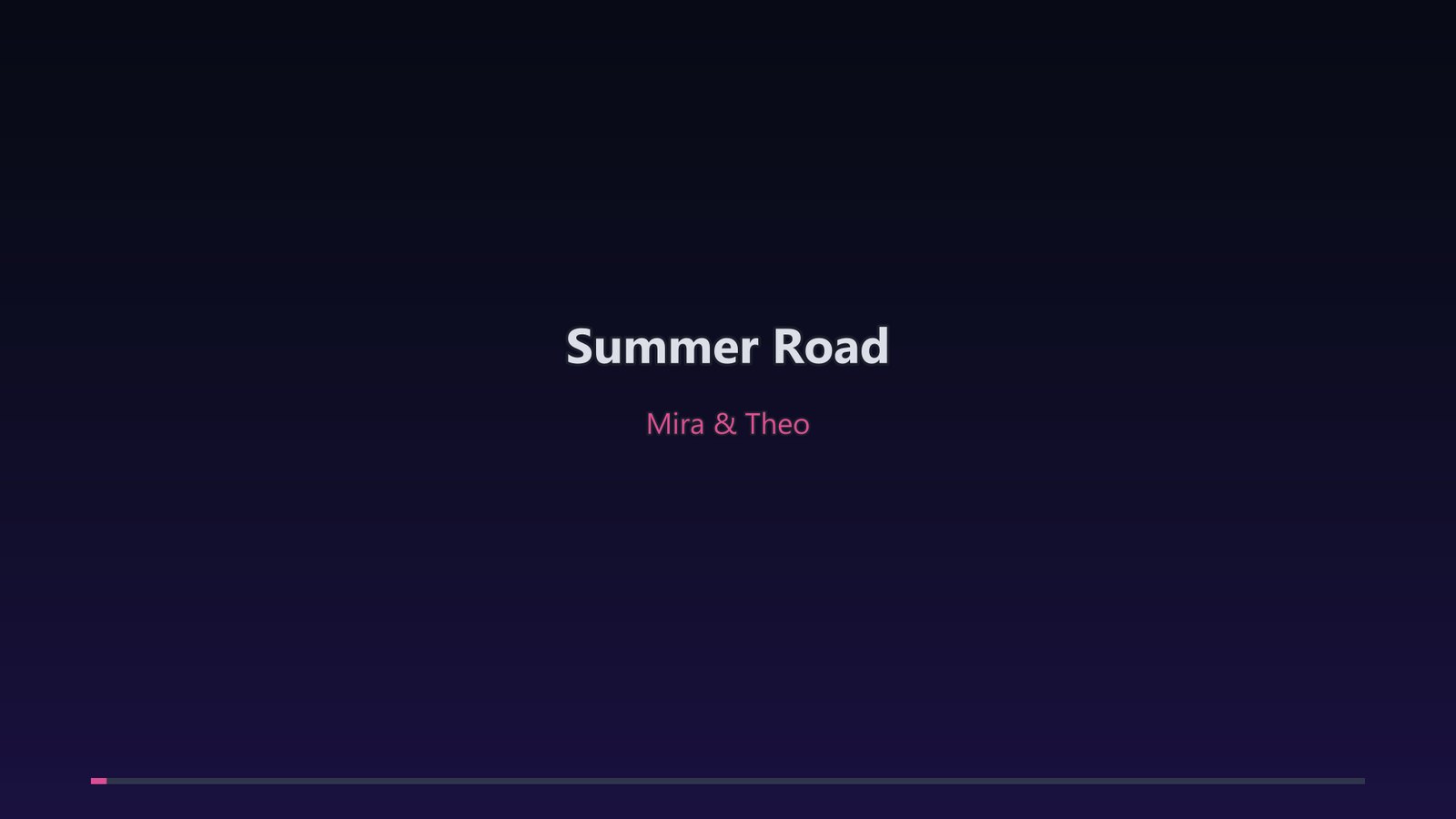 The title card at the start of a karaoke video with the song name and the artist